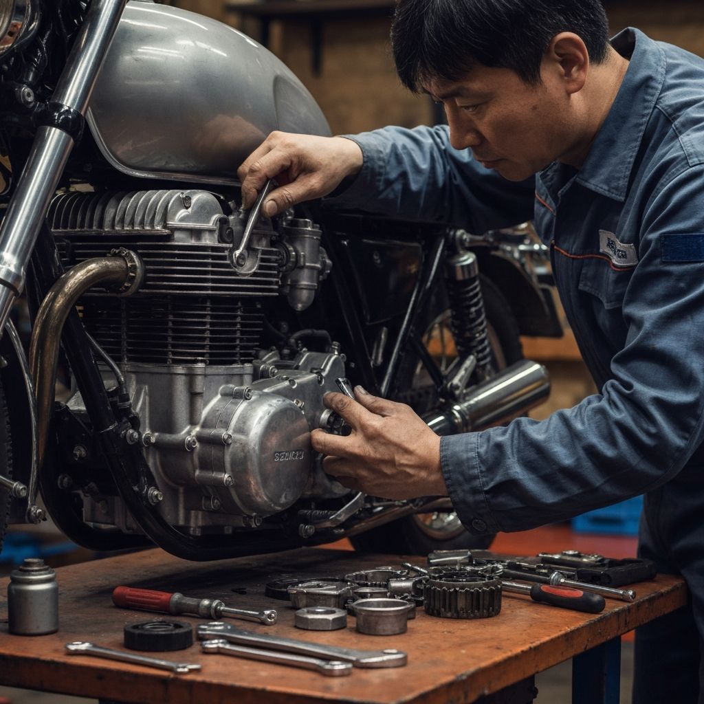 태진바이크 전문 정비사 엔진 수리