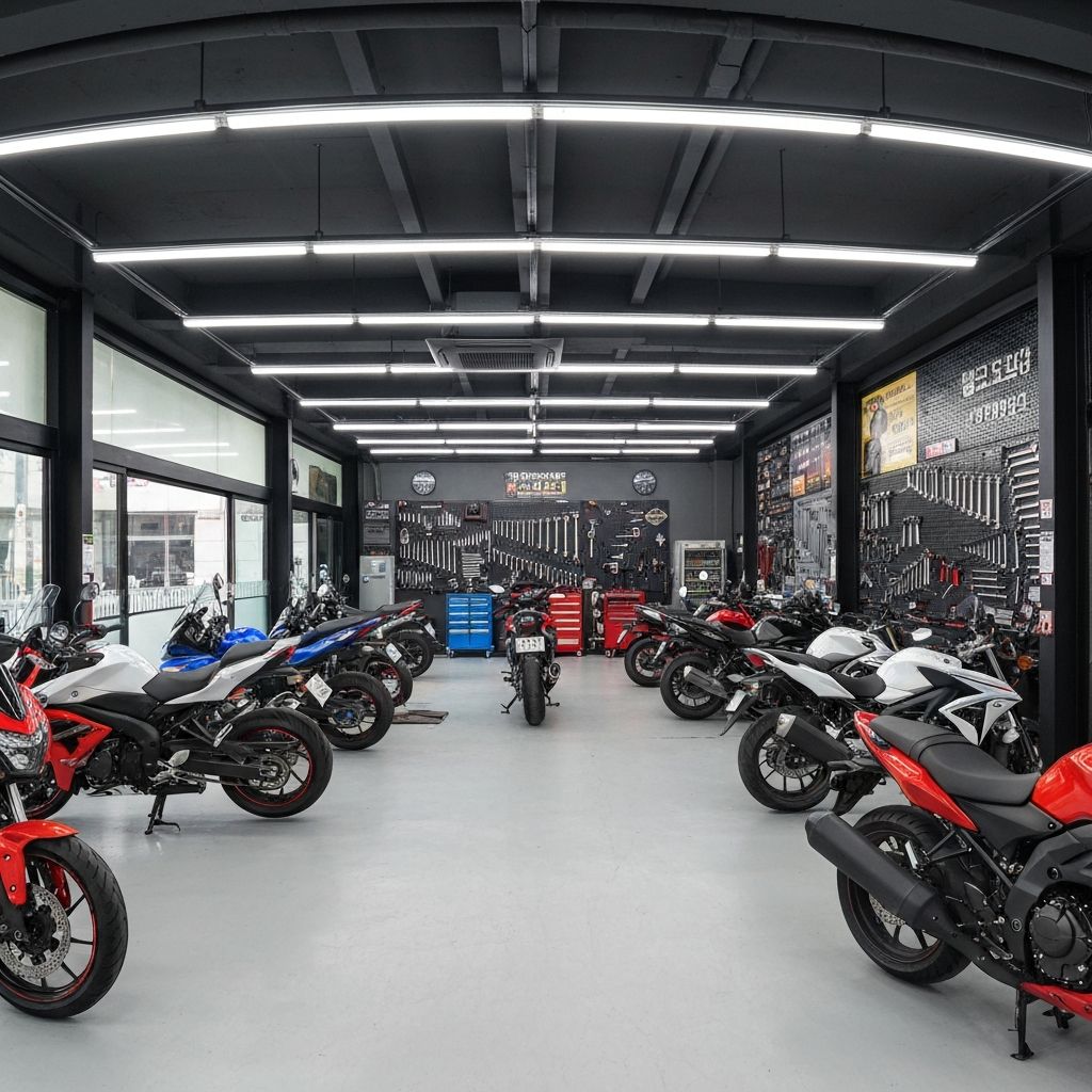 태진바이크 매장 내부 전경